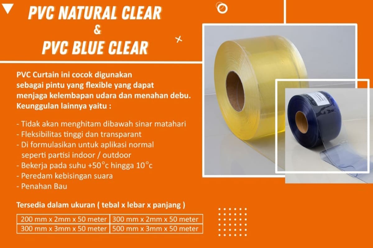 Strip curtain surabaya produk 9